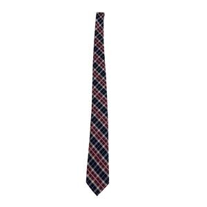 Nautica Red White Blue Silk Neck Tie 3" Width